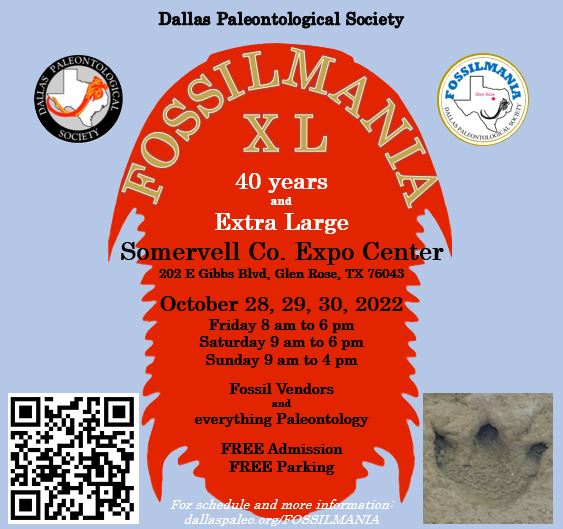 Fossilmania Dates: Oct. 28-30